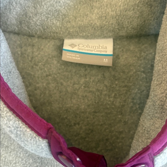 Columbia Three Lakes 1/2 snap pullover sweatshirt medium EUC - Picture 2 of 3